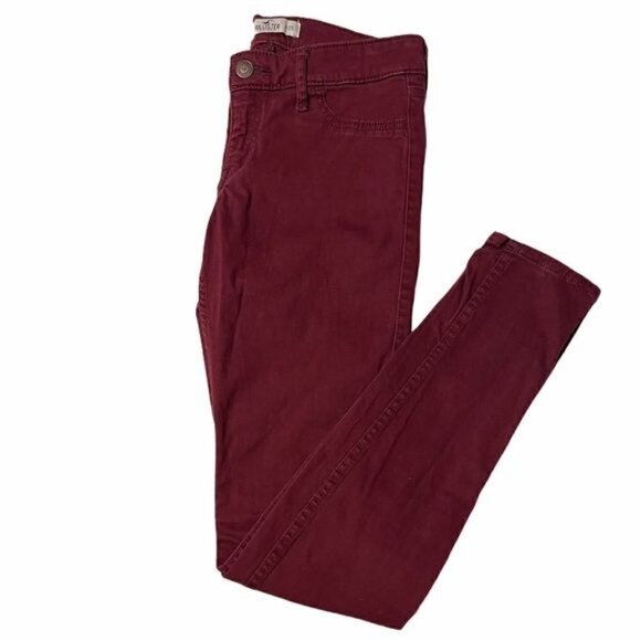 Hollister Maroon Jeggings - Picture 8 of 8